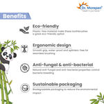 Buy DR. MOREPEN Organic Bamboo Toothbrush For Kids - Soft Blue 1 Pc - Purplle