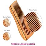 Buy VEGA Natural Wooden Styling Comb (HMWC-01), color may vary - Purplle