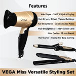 Buy VEGA Miss Versatile Styling Set (VHSS-03) - Purplle