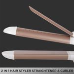 Buy Vega 2 in 1 Wet and Dry Hair Styler (India's No.1* Hair Styler Appliance Brand) Straightener and Curler (VHSC-02), White - Purplle