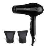 Buy Vega Professional Hair Dryer for Men and Women Pro Touch 1800-2000 Watts with 2 Detachable Nozzles, Marron,(VHDP-02) - Purplle