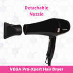 Buy VEGA Pro-Xpert 2200 W Professional Hair Dryer with Diffuser & 2 Detachable Nozzles (VHDP-03) Black - Purplle