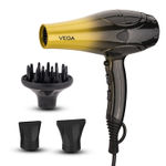 Buy VEGA Super Pro 2400 Watts Professional Hair Dryer With Diffuser, 2 Detachable Nozzle & Travel Pouch (VHDP-04)-Black - Purplle