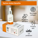 Buy Aryanveda Glowelle Vitamin C 20% With Orange Extracts, Lemon Extracts and Witch Hazel Extract Face Serum | For Brighter and illuminated Skin - 30 ML - Purplle