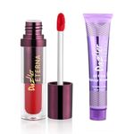 Buy Dazller Eterna Long Stay Lipcolour 4g + All Clear Makeup Remover 27mL | Moisturising | Matte Finish | Smudge-proof | LC110 (Fire Brick) - Purplle