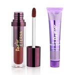 Buy Dazller Eterna Long Stay Lipcolour 4g + All Clear Makeup Remover 27mL | Moisturising | Matte Finish | Smudge-proof | LC121 (Rembrandt) - Purplle