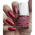 Buy DeBelle Gel Nail Lacquer Glossy Merlot Rose - wine Red (8 ml) - Purplle