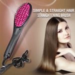 Buy Favon Simply Straight Women's Ceramic Hair Straightener Brush (Standard Size) for Women - Purplle