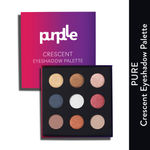 Buy Purplle Crescent Eyeshadow Palette - Pure | Nude | High Pigmentation | Highly Blendable | Matte | Shimmer | Long lasting - Purplle