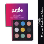 Buy Purplle Crescent Eyeshadow Palette - Vivid | Party | High Pigmentation | Highly Blendable | Matte | Shimmer | Long lasting - Purplle