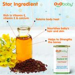Buy Oyo Baby  Mustard Oil |Cold Pressed |Best For Bone Developmemt And Healthy Muscles | Nourishes Skin And Hair - 200 ml - Purplle