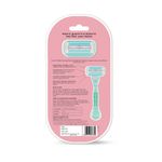 Buy Sirona Hair Removal Razor for Women with Aloe Vera & Vitamin E Lubrication – 1 Pcs with 4 Swedish Stainless Steel Blade & Replaceable Cartridge for Clean & Effective Shave - Purplle