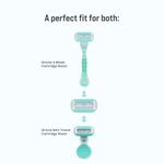 Buy Sirona Hair Removal Razor Blades/Refills/Cartridges for Women – Pack of 2 with 5 Swedish Stainless Steel Blade, Aloe Vera & Vitamin E Lubrication Strip - Purplle