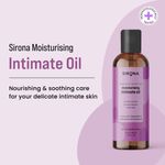 Buy Sirona Moisturising Intimate Oil for Men and Women - 100 ml | Prevents Dryness, Soothes Irritation & Calms Skin | With Coconut Oil, Chamomile Oil, Sea Buckthorn Oil & Rosehip Oil | Non-Sticky | BPA Free - Purplle