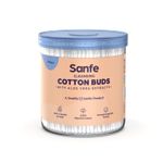 Buy Sanfe Cleansing Cotton Buds with Aloevera Extracts (100pcs) - Purplle