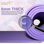 Buy MuscleXP Yoga Mat for Women and Men with Cover Bag, Superior EVA Material, 6mm Extra Thick Exercise mat For Home Exercise, Anti Tear Anti Slip For Home & Gym Use (Purple) - Purplle