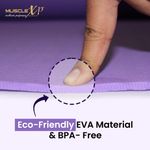 Buy MuscleXP Yoga Mat for Women and Men with Cover Bag, Superior EVA Material, 6mm Extra Thick Exercise mat For Home Exercise, Anti Tear Anti Slip For Home & Gym Use (Purple) - Purplle