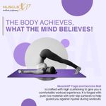 Buy MuscleXP Yoga Mat for Women and Men with Cover Bag, Superior EVA Material, 6mm Extra Thick Exercise mat For Home Exercise, Anti Tear Anti Slip For Home & Gym Use (Purple) - Purplle