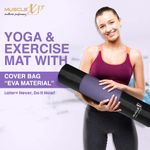 Buy MuscleXP Yoga Mat for Women and Men with Cover Bag, Superior EVA Material, 6mm Extra Thick Exercise mat For Home Exercise, Anti Tear Anti Slip For Home & Gym Use (Purple) - Purplle
