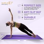 Buy MuscleXP Yoga Mat for Women and Men with Cover Bag, Superior EVA Material, 6mm Extra Thick Exercise mat For Home Exercise, Anti Tear Anti Slip For Home & Gym Use (Purple) - Purplle