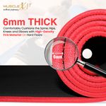 Buy MuscleXP EVA Yoga Mat with Carrying Strap for Gym Workout and Yoga Exercise with 6mm Thickness, Anti-Slip Yoga Mat for Men & Women Fitness (Black) - Purplle