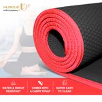 Buy MuscleXP EVA Yoga Mat with Carrying Strap for Gym Workout and Yoga Exercise with 6mm Thickness, Anti-Slip Yoga Mat for Men & Women Fitness (Black) - Purplle