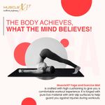 Buy MuscleXP EVA Yoga Mat with Carrying Strap for Gym Workout and Yoga Exercise with 6mm Thickness, Anti-Slip Yoga Mat for Men & Women Fitness (Black) - Purplle