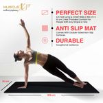 Buy MuscleXP EVA Yoga Mat with Carrying Strap for Gym Workout and Yoga Exercise with 6mm Thickness, Anti-Slip Yoga Mat for Men & Women Fitness (Black) - Purplle