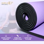 Buy MuscleXP EVA Yoga Mat with Carrying Strap for Gym Workout and Yoga Exercise with 6mm Thickness, Anti-Slip Yoga Mat for Men & Women Fitness (Purple) - Purplle