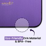 Buy MuscleXP EVA Yoga Mat with Carrying Strap for Gym Workout and Yoga Exercise with 6mm Thickness, Anti-Slip Yoga Mat for Men & Women Fitness (Purple) - Purplle