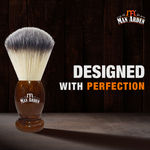 Buy Man Arden Vintage Finish Premium Shaving Brush With Ultra Soft & Absorbent Bristles & Long Handle | Cruelty Free | For A Smooth Shave - Purplle