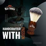 Buy Man Arden Vintage Finish Premium Shaving Brush With Ultra Soft & Absorbent Bristles & Long Handle | Cruelty Free | For A Smooth Shave - Purplle