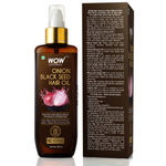 Buy WOW Skin Science Onion Hair Oil With Black Seed Oil Extracts - Controls Hair Fall - No Mineral Oil, Silicones & Synthetic Fragrance - 200 ml BOGO - Purplle