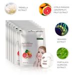 Buy MOND'SUB Grape Fruit Face sheet Mask Pack of 3 - Purplle