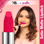 Buy NY Bae Satin Matte Lipstick - Rare Rose 07 (4.2 g) | Pink | Silky Smooth Texture | High Shine | Weightless | With Vitamin A & E - Purplle