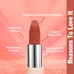 Buy NY Bae Satin Matte Lipstick - Need Nude 08 (4.2 g) | Brown | Silky Smooth Texture | High Shine | Weightless | With Vitamin A & E - Purplle