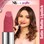 Buy NY Bae Satin Matte Lipstick - Merry Mauve 11 (4.2 g) | Mauve | Silky Smooth Texture | High Shine | Weightless | With Vitamin A & E - Purplle