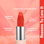 Buy NY Bae Satin Matte Lipstick - Carefree Candy 13 (4.2 g) | Red | Silky Smooth Texture | High Shine | Weightless | With Vitamin A & E - Purplle