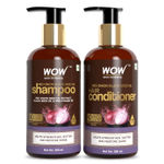 Buy WOW Skin Science Red Onion Black Seed Oil Shampoo & Conditioner Kit BOGO ,600 ml - Purplle