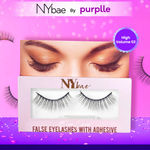 Buy NY Bae Eye Love False Eyelashes With Adhesive | Easy Application | Comfortable | Long Staying - High Volume 02 - 1 Pair - Purplle