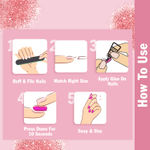 Buy NY Bae Nail It Nail Extensions With Adhesive - Little Hearts 04 | 24 Nails Set | Easy Application | Long lasting | Comfortable Wear - Purplle