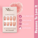 Buy NY Bae Nail It Nail Extensions With Adhesive - Little Hearts 04 | 24 Nails Set | Easy Application | Long lasting | Comfortable Wear - Purplle