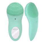 Buy VEGA 3 In 1 Facial Cleanser & Massager With Sonic Vibration Technique For Cleansing, Exfoliation & Massaging, 120 Mins Runtime, 10 Adjustable Vibration Speed Settings & IPX 6 Washable, (VHFC-02) - Purplle