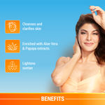 Buy Lotus Herbals Safe Sun DeTAN After-Sun Face Wash Gel | Papaya & Aloe Vera | All Skin Types | 100g - Purplle