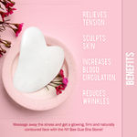 Buy NY Bae Gua Sha Stone -| Sculpts Skin | Relieves Tension | Skincare | Reduces Wrinkles | White - Purplle