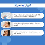 Buy The Derma co.AHA BHA Cleanser Concentrate with Lactic, Malic, & Salicylic Acid For Clear & Smooth Skin - 100 ml - Purplle