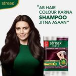 Buy Streax Insta Shampoo Hair colour for 100% Grey Coverage, Burgandy, 18 ml - Purplle