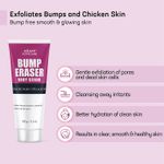 Buy Azani Bump Eraser Body Scrub, 5% Glycolic Acid + 5% Lactic Acid| Exfoliator to Remove Body Acne, Dead & Uneven Skin, Ingrown Hair, Razor Bumps & Rough Patches | Knees, Arms & Neck| 200g - Purplle