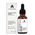 Buy Suganda 5% Lactic Acid Serum Hyaluronic Acid for Uneven Texture, Exfloliates  Dull Skin  (30ml) - Purplle