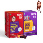 Buy OZiva Superfood for Superkids (Immunity Multi Gummies + Brain Multi Gummies) - Purplle